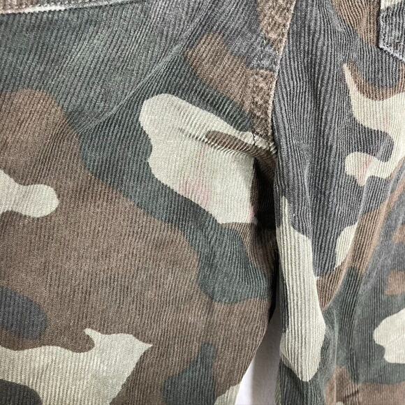 American Eagle Camouflage Super Stretch Corduroy Mom Jean Ankle Pants 10 Womens - Picture 9 of 12